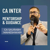 CA Inter Sep 25 & Onwards - Mentorship & Guidance Program by CA Saurabh Maheshwari | ICAI New Course